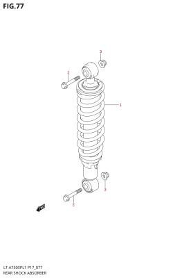 077 - REAR SHOCK ABSORBER