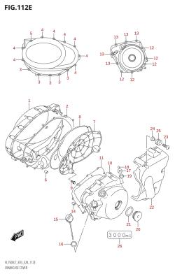 112E - CRANKCASE COVER (VL1500T:L7:E03)