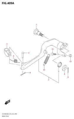 409A - BRAKE PEDAL