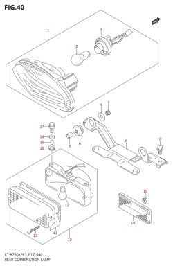 040 - REAR COMBINATION LAMP (LT-A750XPL3 P17)