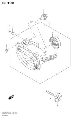 333B - HEADLAMP (VZR1800BZ:L4:E28)