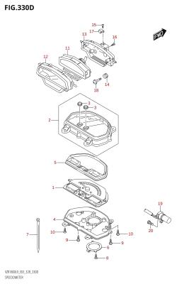 330D - SPEEDOMETER (VZR1800BZ:L9:E33)