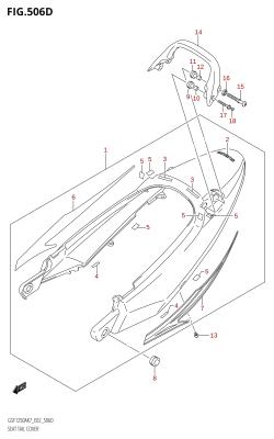 506D - SEAT TAIL COVER (GSF1250SAZ)