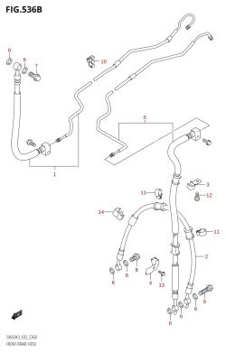 536B - FRONT BRAKE HOSE (SV650A,SV650SU,SV650SA,SV650SUA)