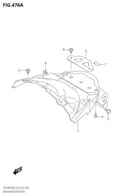 476A - REAR FENDER EXTENSION