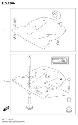 950A - STOPPER SET REAR BOX PLATE (OPTIONAL)