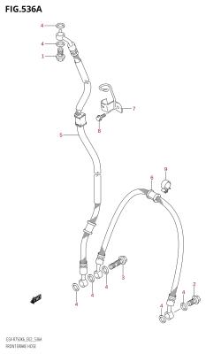 536A - FRONT BRAKE HOSE