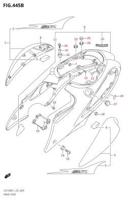 445B - FRAME COVER (GSX1300R:L1:E19)