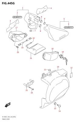 445G - FRAME COVER (VL1500T:L7:E33)