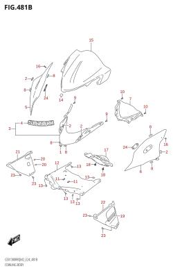 481B - COWLING BODY (GSX1300RRQZ)