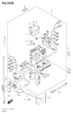 322B - HARNESS (DF115AT:E11)