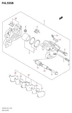 555B - REAR CALIPER (SV650A,SV650UA,SV650SA,SV650SUA)