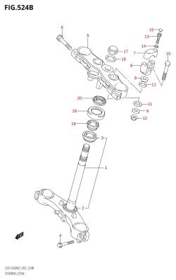524B - STEERING STEM (GSF1250S,GSF1250SA,GSF1250SAZ)