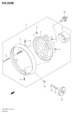 333B - HEADLAMP ((GSF1250,GSF1250A):K9:E24)