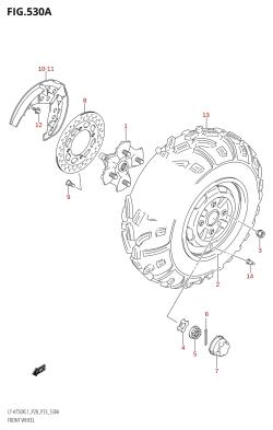 530A - FRONT WHEEL (LT-A750X:L1:P28)