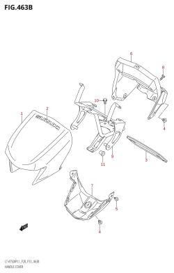 463B - HANDLE COVER (LT-A750XP:L1:P33)