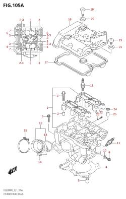 105A - CYLINDER HEAD (REAR)