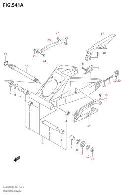 541A - REAR SWINGINGARM