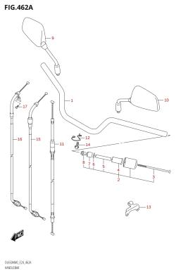 462A - HANDLEBAR (DL650A,DL650AUE)