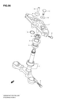 056 - STEERING STEM (GS500FH)