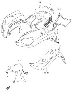 34A - FRONT FENDER (MODEL K4 /​ K5 /​ K6)