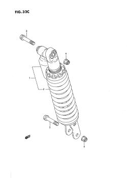 32C - REAR SHOCK ABSORBER (MODEL L)