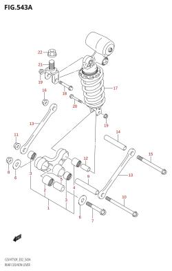 543A - REAR CUSHION LEVER