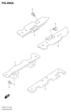 40AA - FOOTBOARD BRACKET
