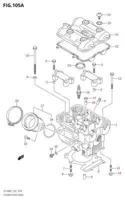 105A - CYLINDER HEAD (REAR)