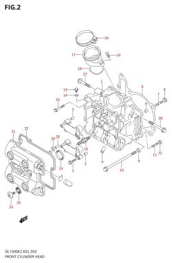 002 - FRONT CYLINDER HEAD
