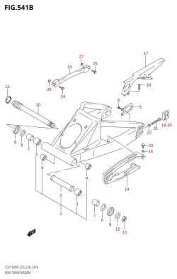 541B - REAR SWINGINGARM (K3)