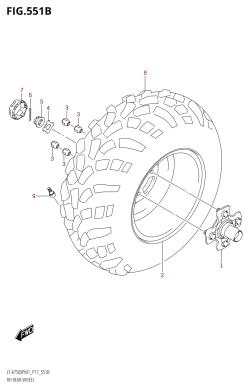 551B - RH REAR WHEEL (LT-A750XPZM1 P17)