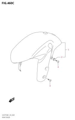 460C - FRONT FENDER (GSX-R750)