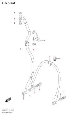 536A - FRONT BRAKE HOSE