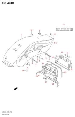 474B - REAR FENDER (VZ800Z:K7)