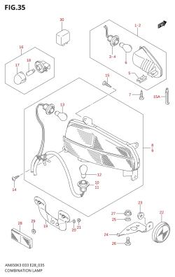 035 - COMBINATION LAMP (MODEL K3 /​ K4)