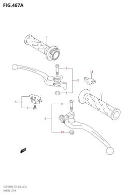 467A - HANDLE LEVER