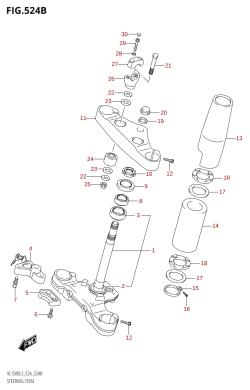 524B - STEERING STEM (VL1500B:L3:E24)
