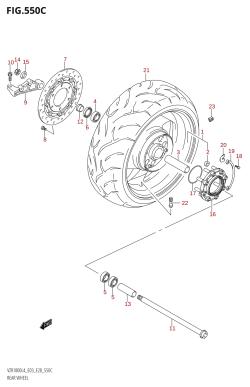 550C - REAR WHEEL (VZR1800:L4:E33)