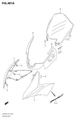 481A - COWLING BODY (GSF650S,GSF650SA,GSF650SU,GSF650SUA)