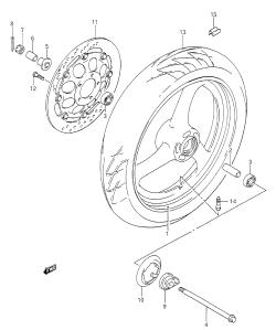 044 - FRONT WHEEL