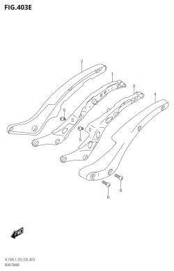 403E - REAR FRAME (VL1500T:L7:E03)