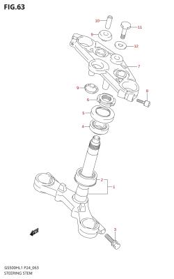 063 - STEERING STEM (GS500FH)