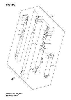 44A - FRONT DAMPER (MODEL K4 /​ K5 /​ K6)