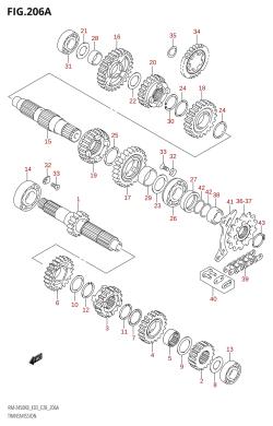 206A - TRANSMISSION (RM-Z450:(K8,K9,L0))