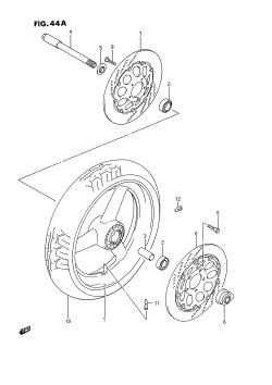 44A - FRONT WHEEL (MODEL R /​ S)