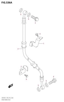 536A - FRONT BRAKE HOSE