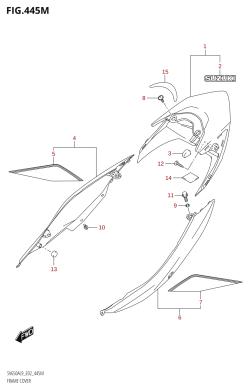 445M - FRAME COVER (SV650XAU:L9:E19)