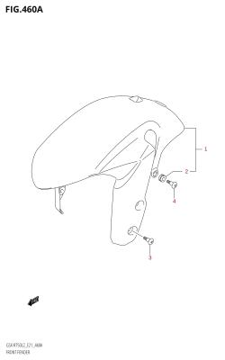 460A - FRONT FENDER (GSX-R750:L2:E21)