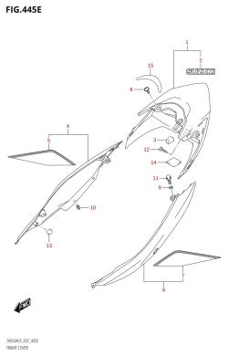 445E - FRAME COVER (SV650XA:L9:E02)